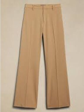 Banana Republic Factory Tan Wide-Leg Trousers